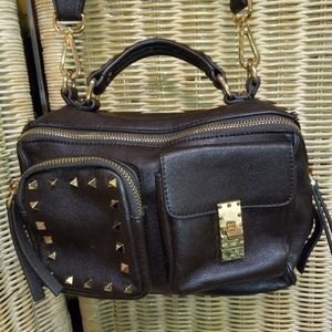 Dream Control Shouldbag Crossbody Brown, Studds, Satchel  Gold Hardware